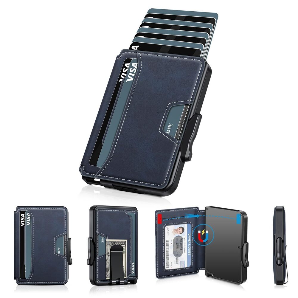 3503 Wallet , Wallet Minimalist Slim Wallet, RFID Blocking Smart Pop Up